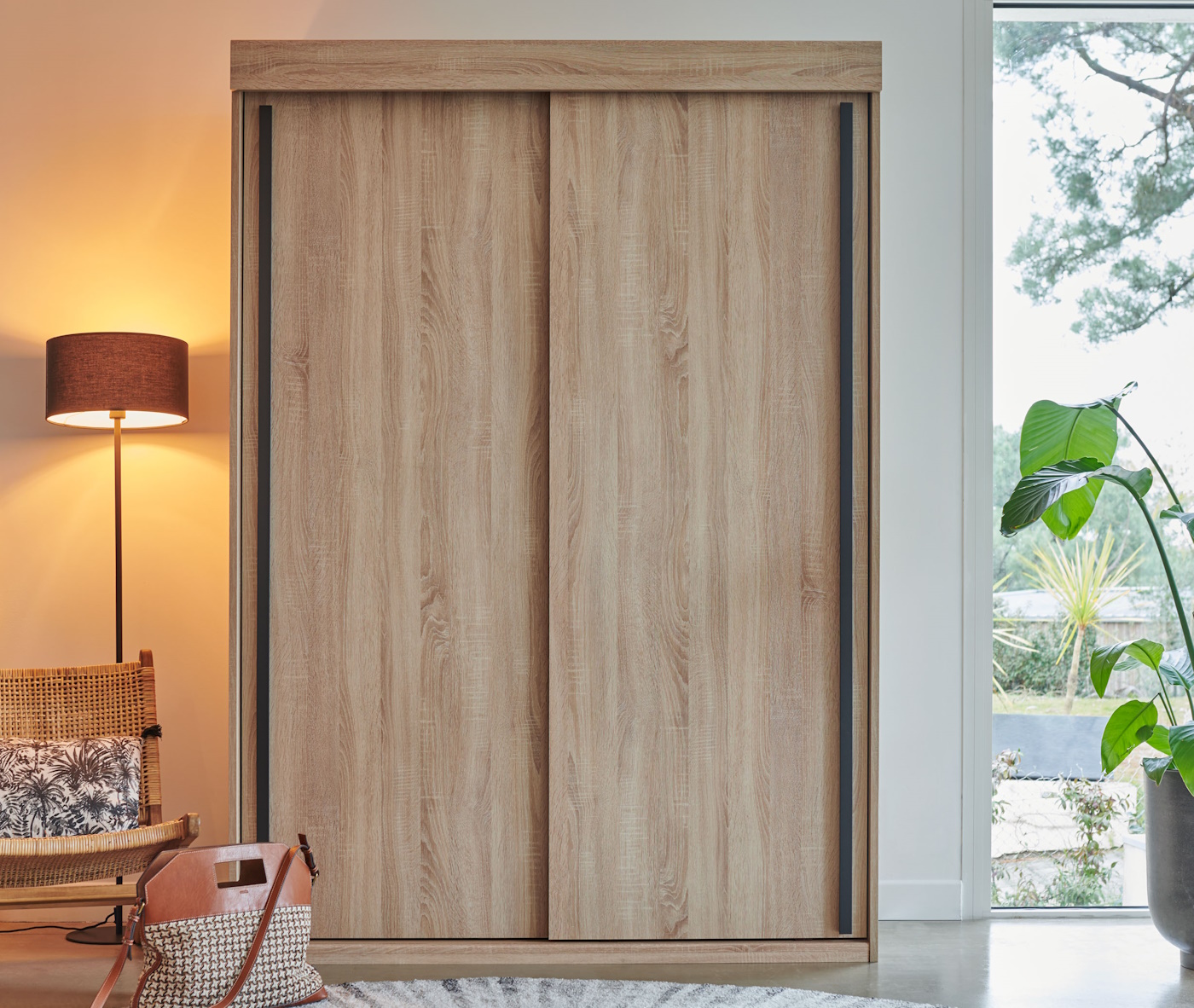armoire 2 portes bois