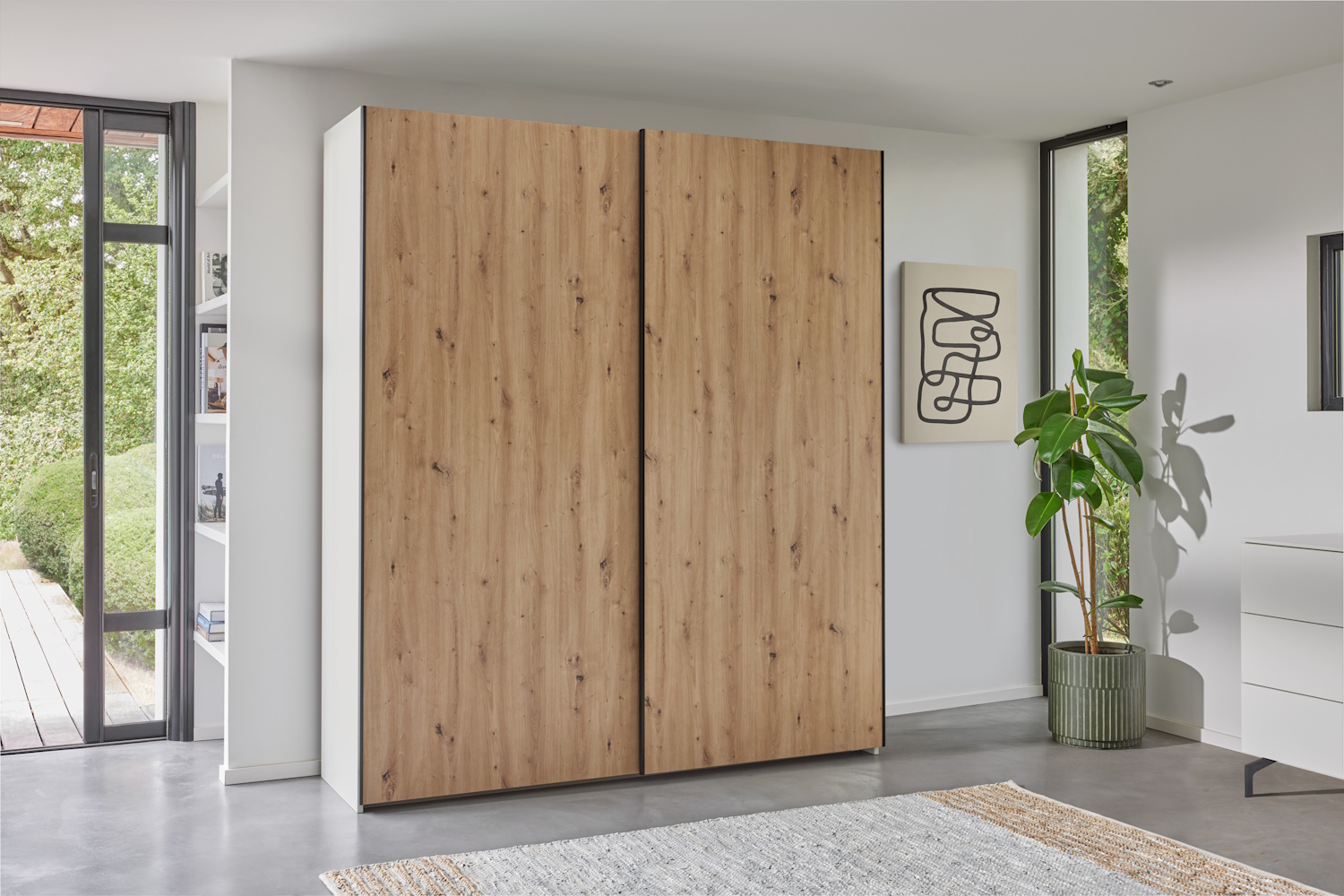 armoire portes bois coulissantes 200 2 bois