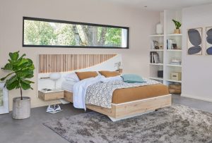 lit courbe-avec éclairage led integré