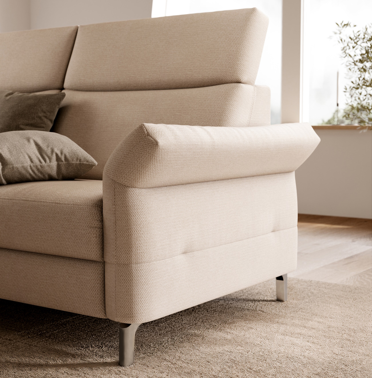 canape sur pieds metal