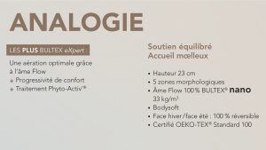 caracteristiques matelas Bultex