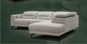 canapé d'angle blanc