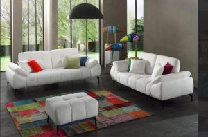 canape contemporain blanc