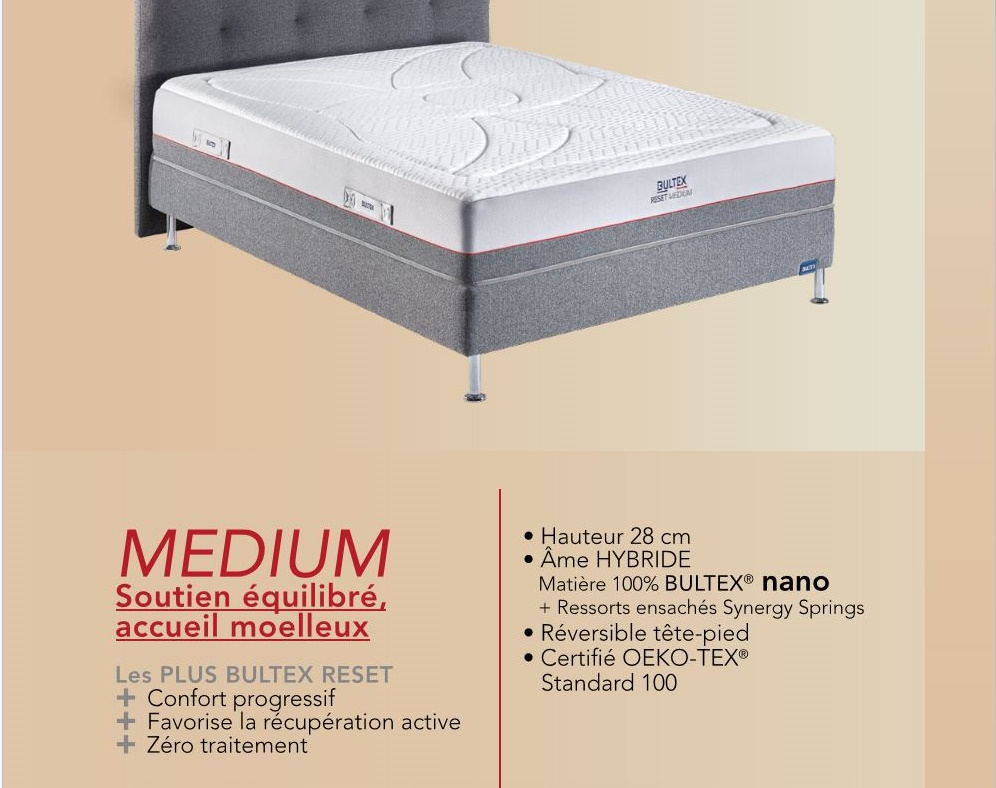 matelas Bultex confort équilibré