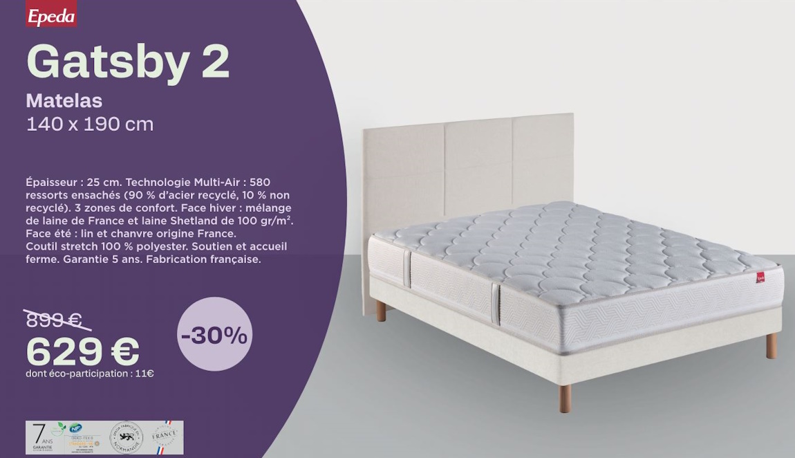 offre-epeda-matelas confort ferme