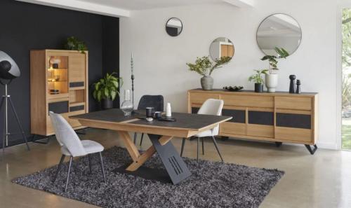 séjour chêne et céramique