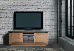 cinematic modern living room with huge windows and loft concept